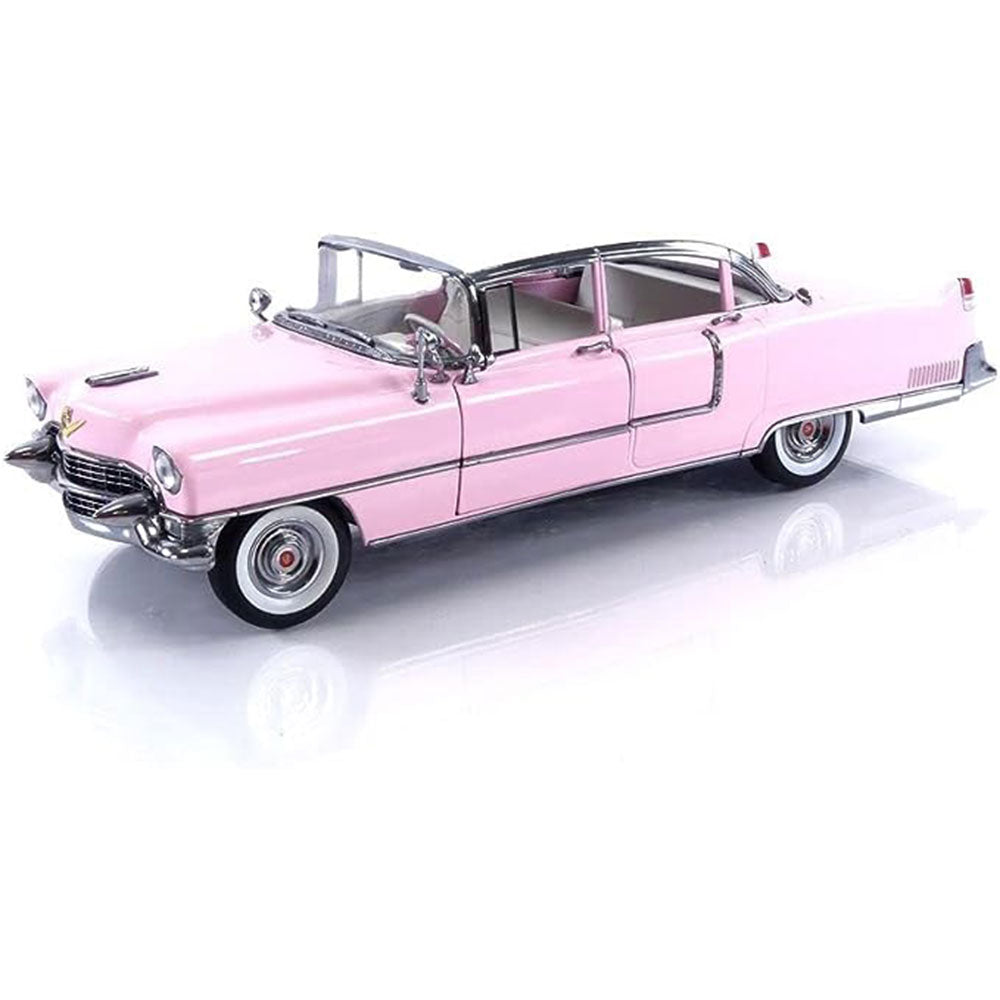 1955 Cadillac Fleetwood with Roof S60 1:18 Model Car (Pink)