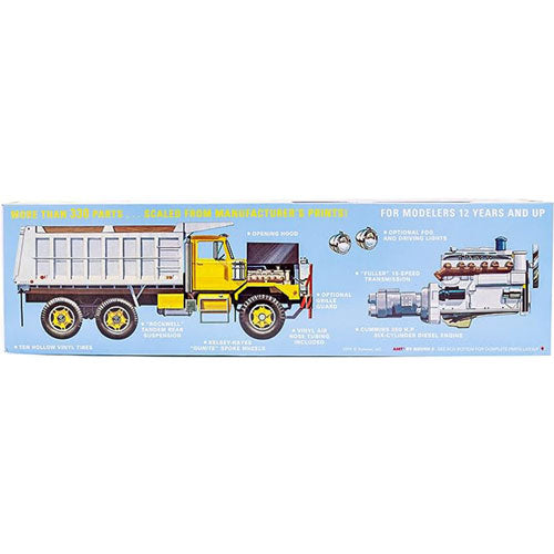 Autocar Dump Truck Plastic Kit 1:25 Scale Figure