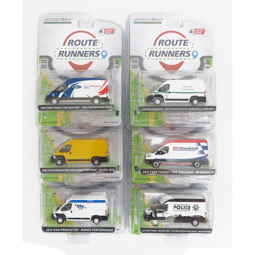 Route Runners Part of Series 4 1:64 Scale (Set of 6)