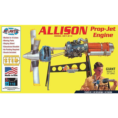 Allison Turbo Prop Engine Plastic Kit 1:25 Scale