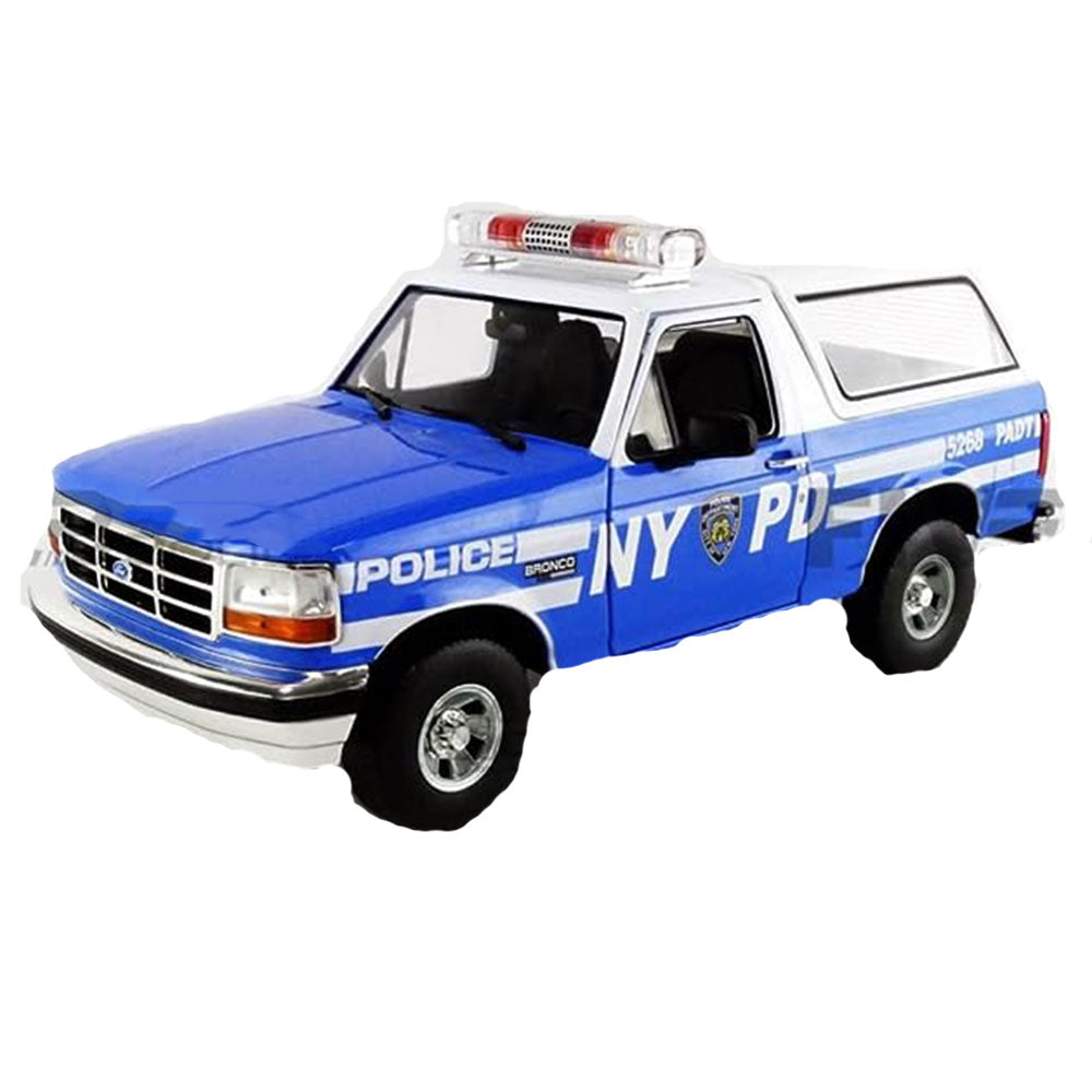 1992 NYPD Ford Bronco Police Car from Artisan 1:18 Scale