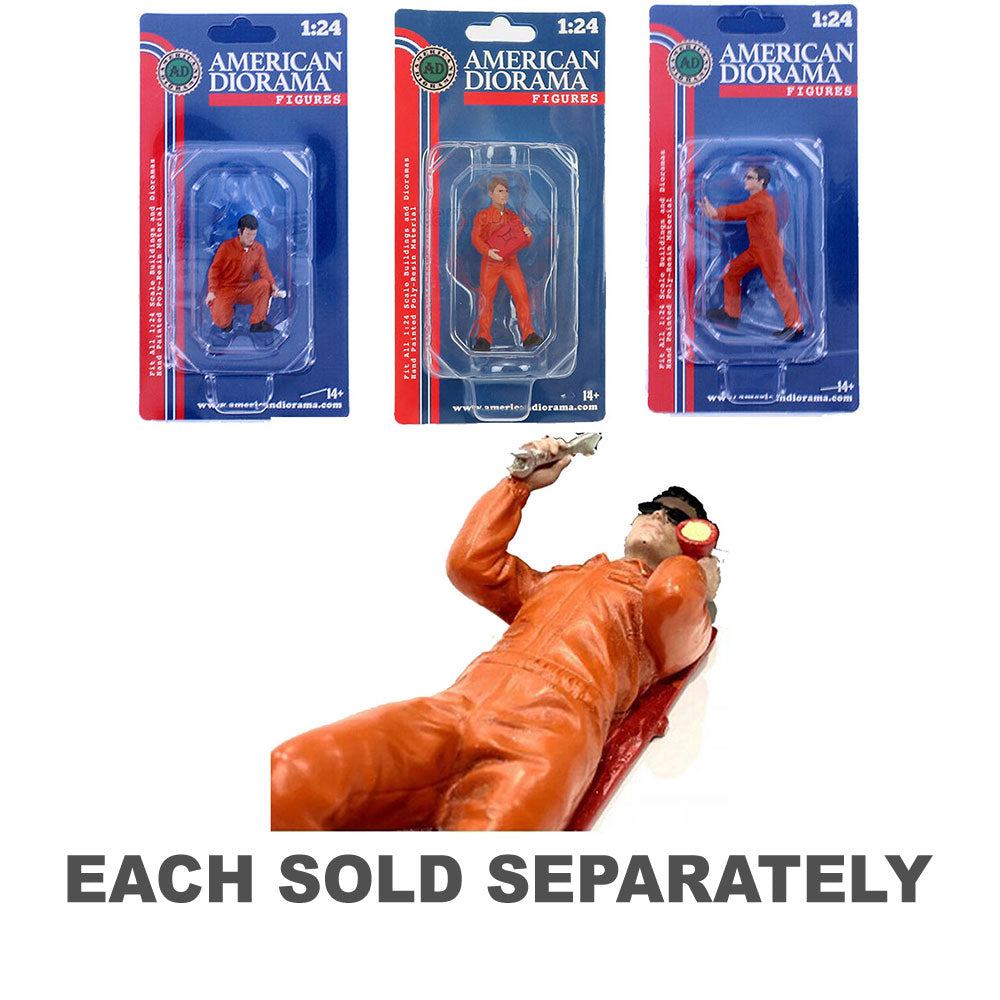 Mechanic in Uniform 1:24 Scale Figure (Orange)