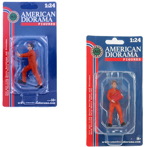 Mechanic in Uniform 1:24 Scale Figure (Orange)