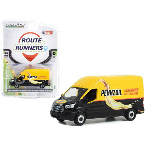 2019 Ford Transit LWB Pennzoil 1:64 Scale (Set of 6)