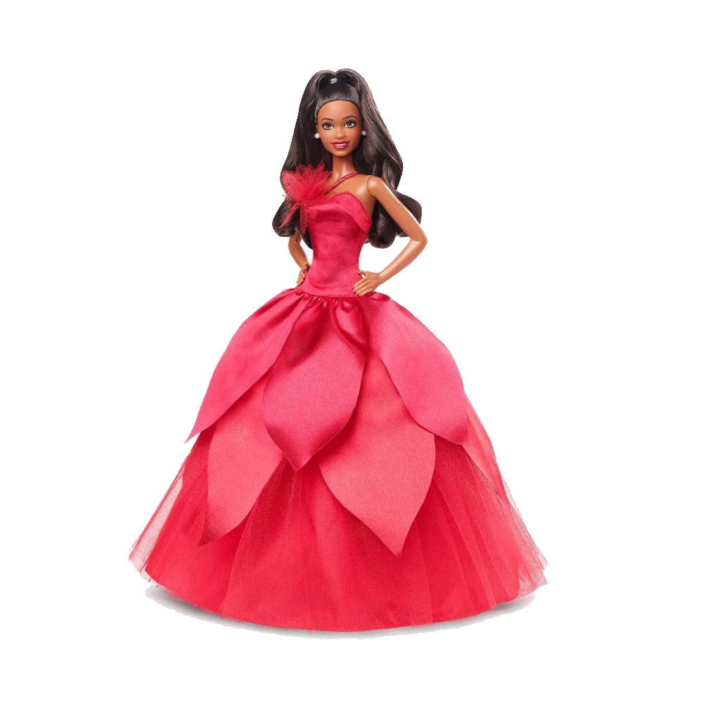 Barbie navideña de pelo negro 2022