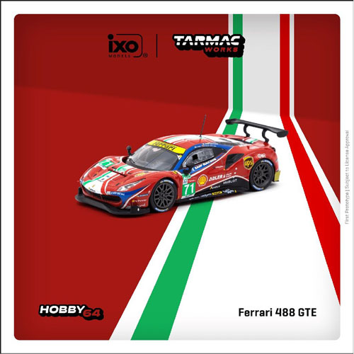 Ferrari 488 GTE 24h of Le Mans 2020 1/64 Scale Model