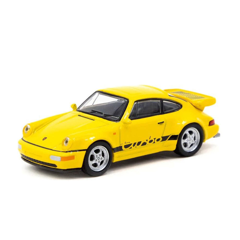 Porsche 911 Turbo 1/64 Scale Model (Yellow)