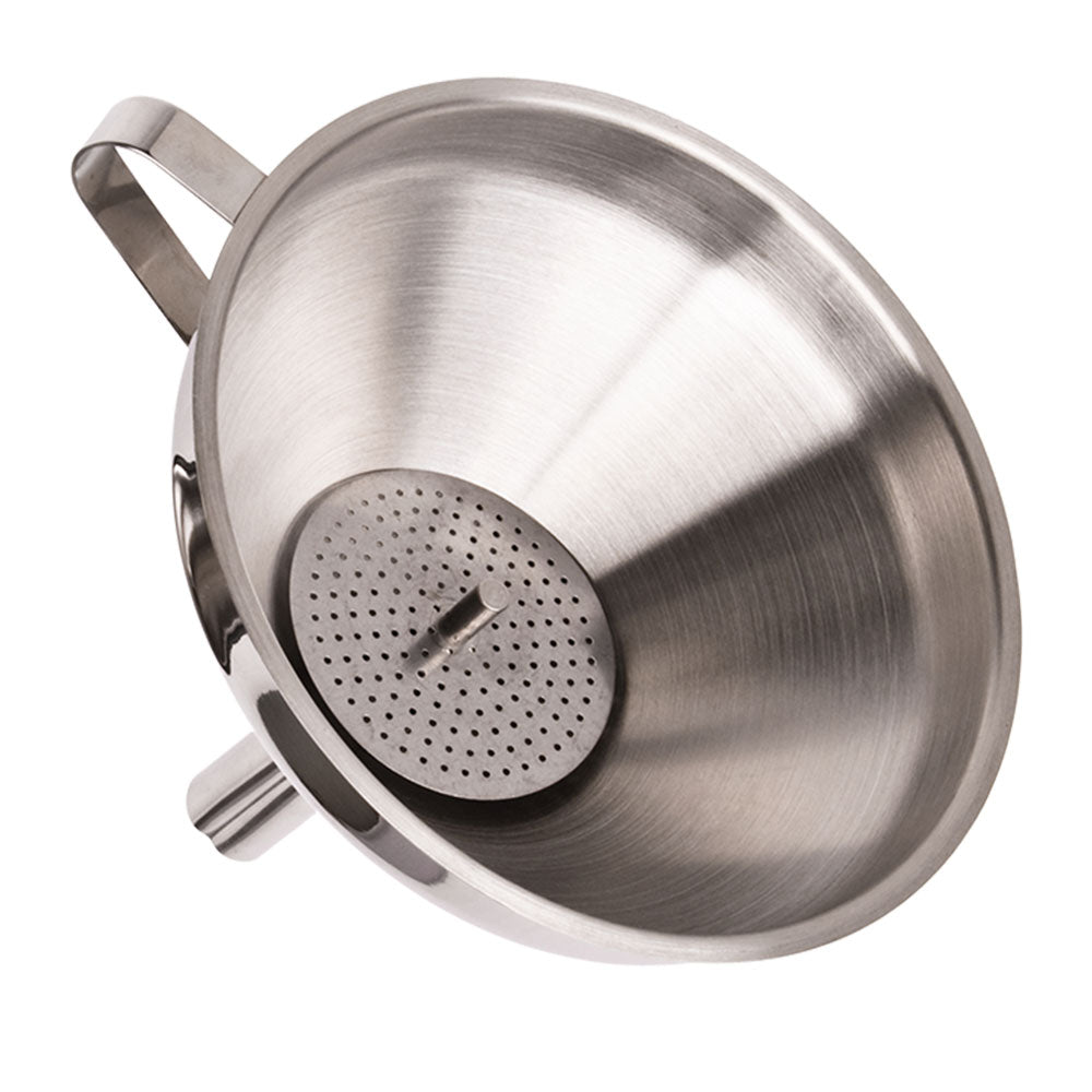 Appetito Stainless Steel Funnel with Strainer