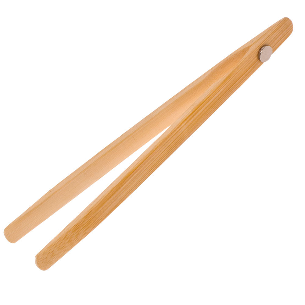 Appetito Bamboo Toast Tongs with Magnet 20cm