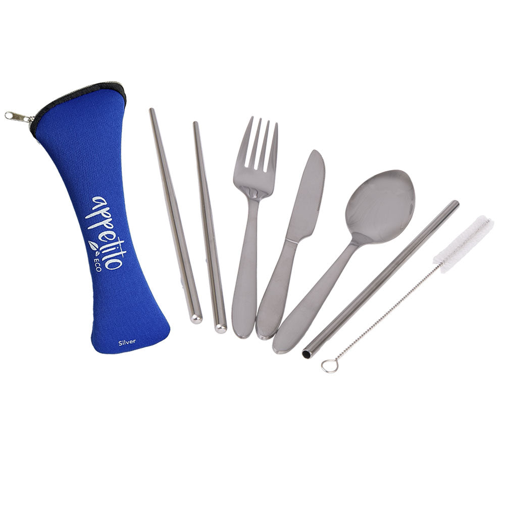 Appetito S/Steel Traveler's Cutlery Conjunto