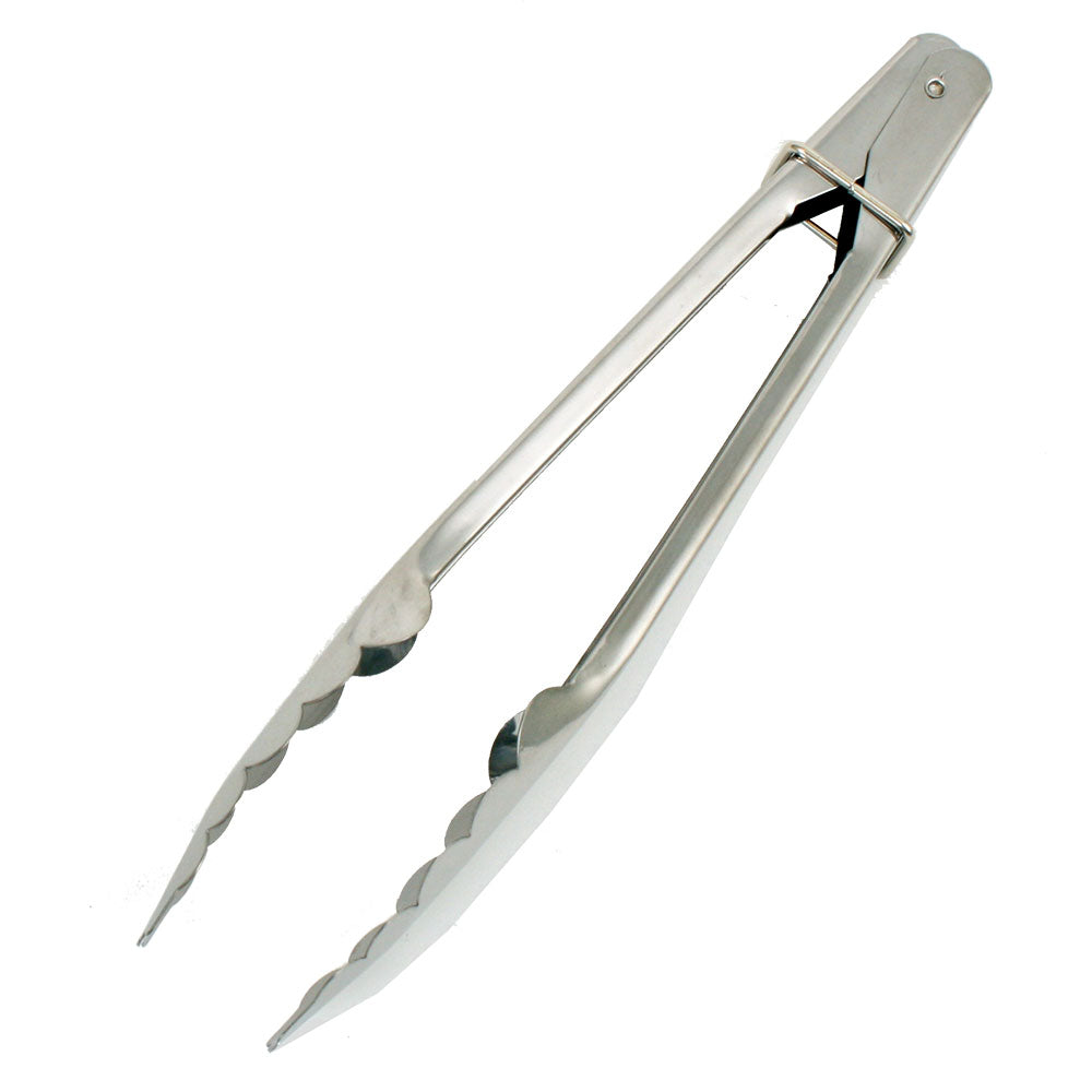 Appetito Stainless Steel Tongs with Flat Tips 23cm