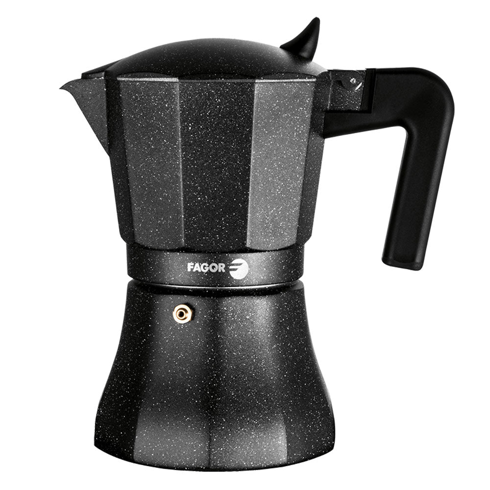 Fagor Tiramisu 6-Cup Aluminium Espresso Maker (Charcoal)