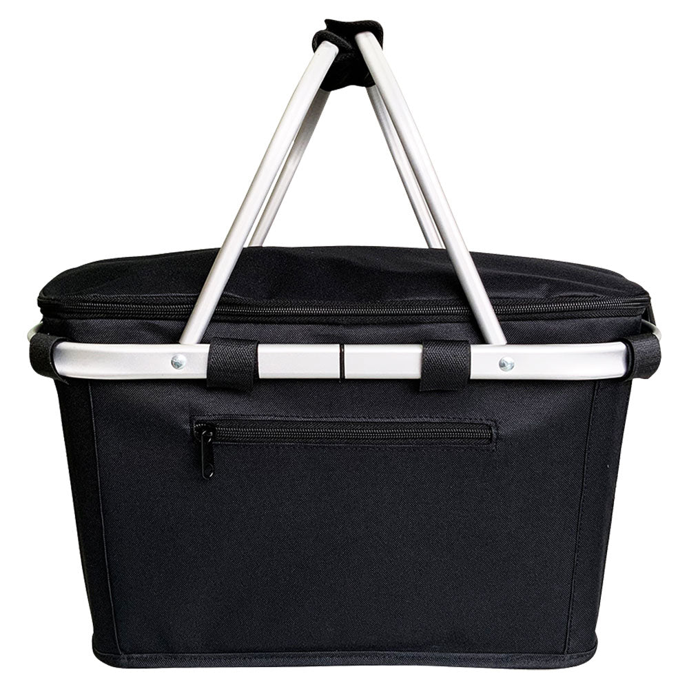 Sachi Insulated Carry Basket with Lid (Black)