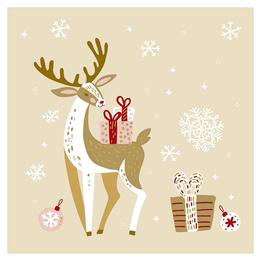 Paper+Design Christmas Deer Luncheon Napkins