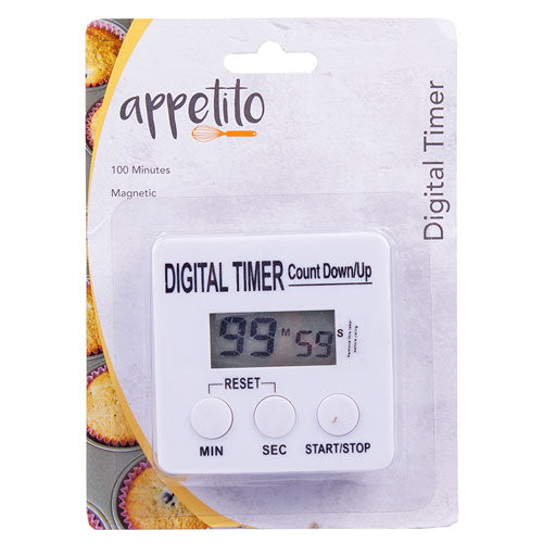 Appetito 100 Minutes Digital Timer (White)