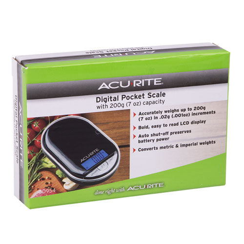 Acurite digital fickavåg 0,02g/200g (svart)