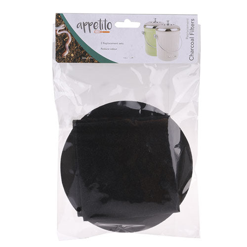 Appetito Replacement Charcoal Filter Set (Pack of 2)