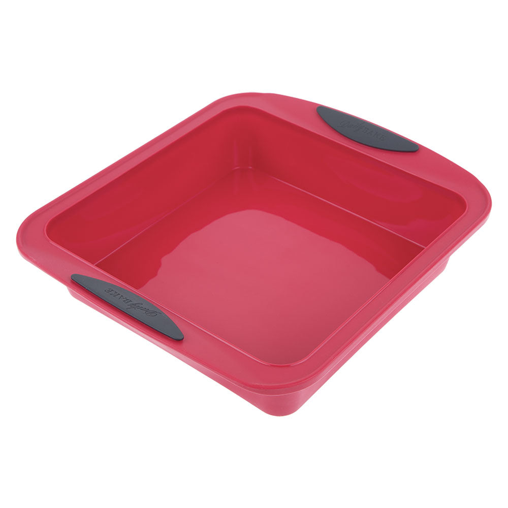 Daily Bake Silicone Square Cake Pan (Red)