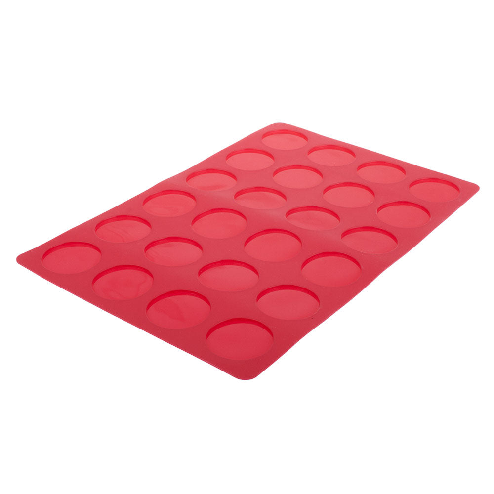 Daily Bake Silicone 24-Cup Macaron Sheet (Red)