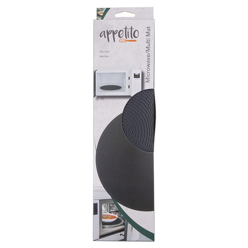Appetito Microwave/Multi Mat 30cm (Charcoal)