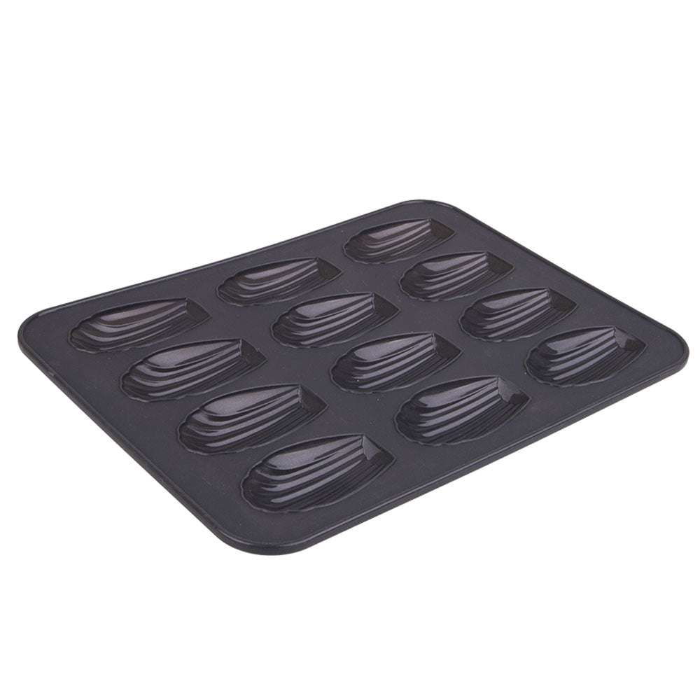 Daily Bake Silicone 12-Cup Madeleine Pan (Charcoal)