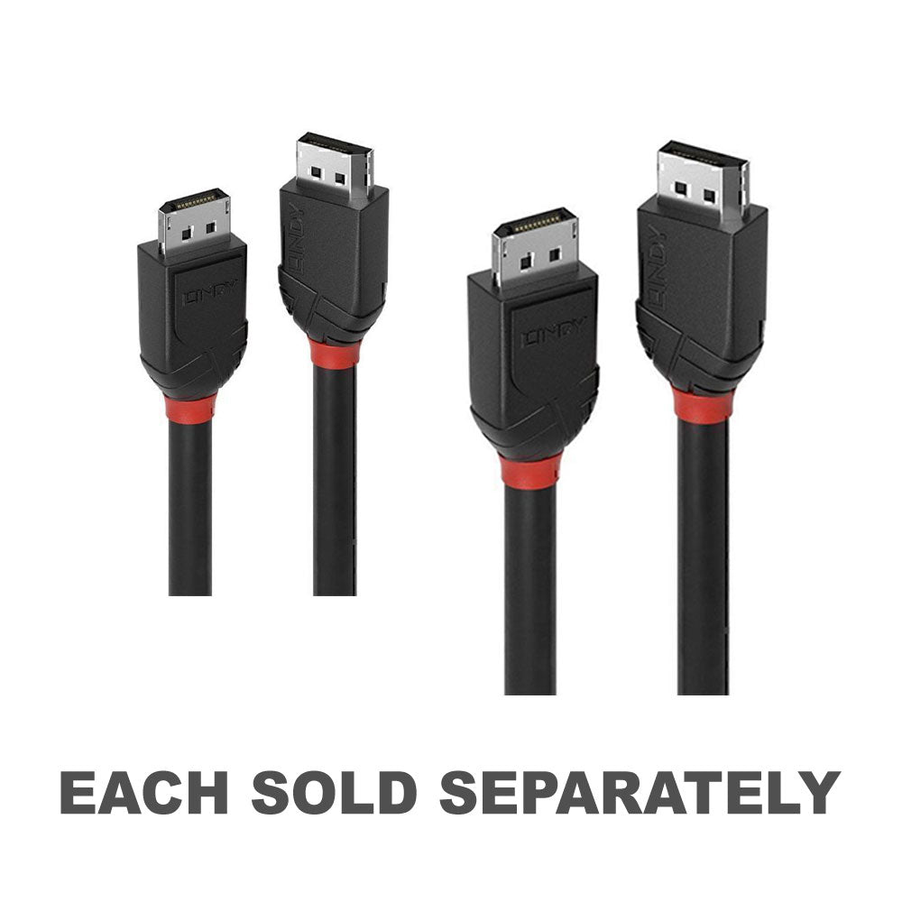 Lindy DisplayPort 1.4 Cable Black Line
