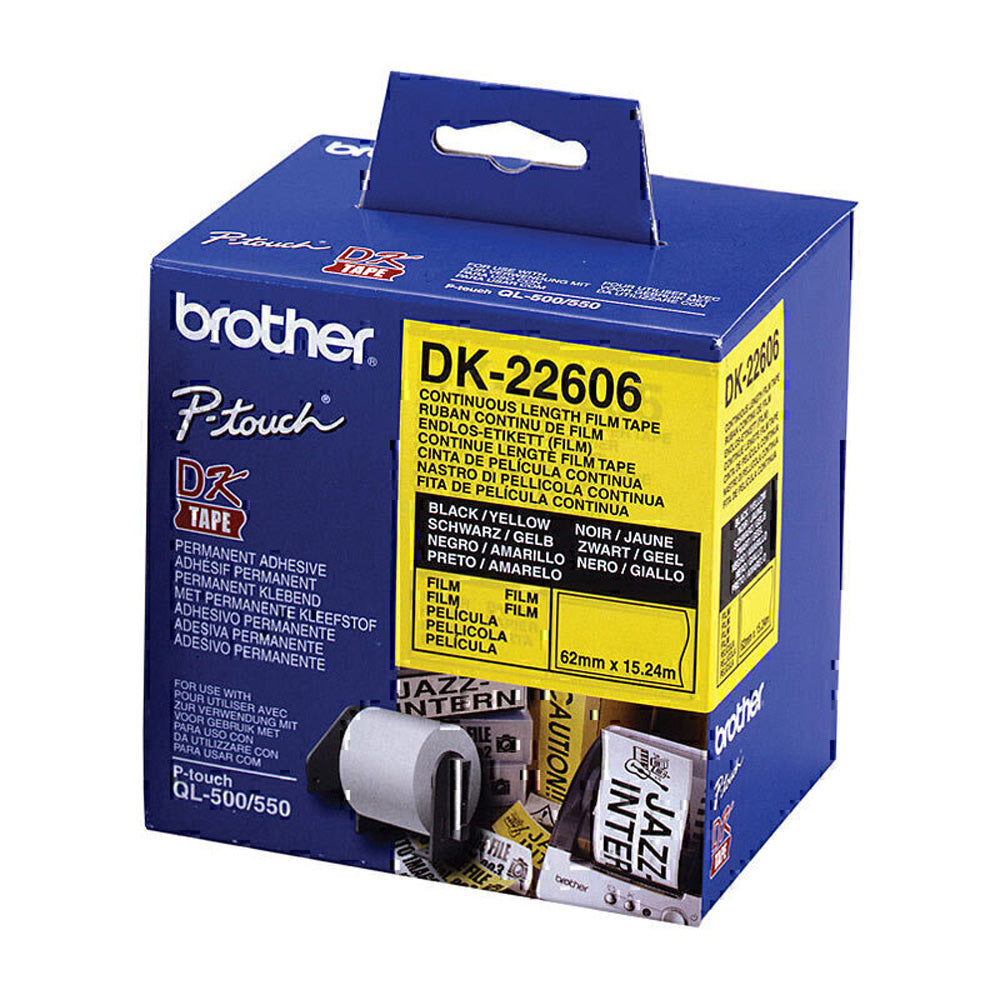 Brother DK22606 Continuous Film Tape (Yellow)