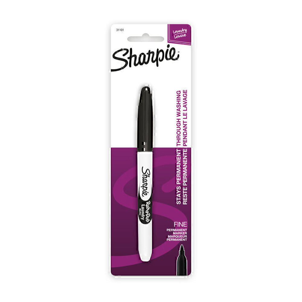 Sharpie Rub-A-Dub Laundry Marker (Box of 6) (Black)