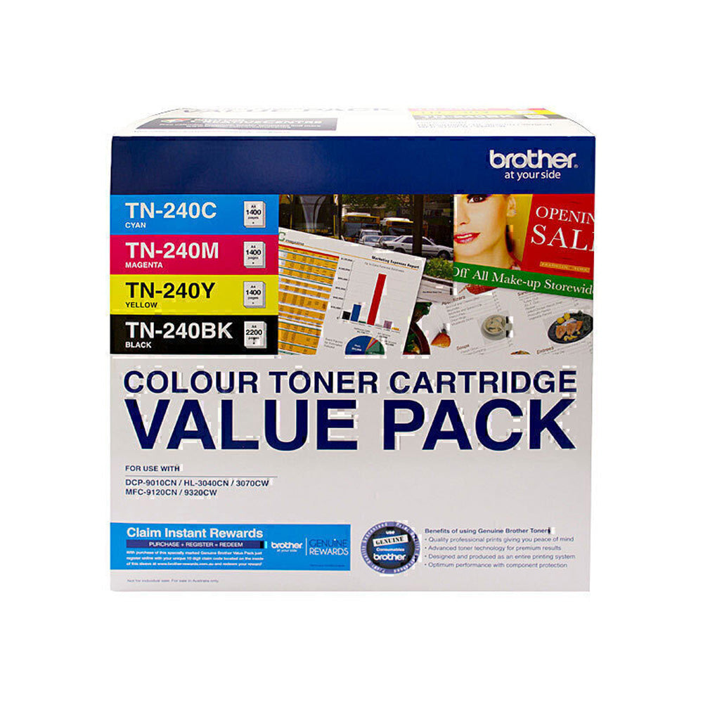 Brother TN240 Colour Toner Cartridge Value Pack