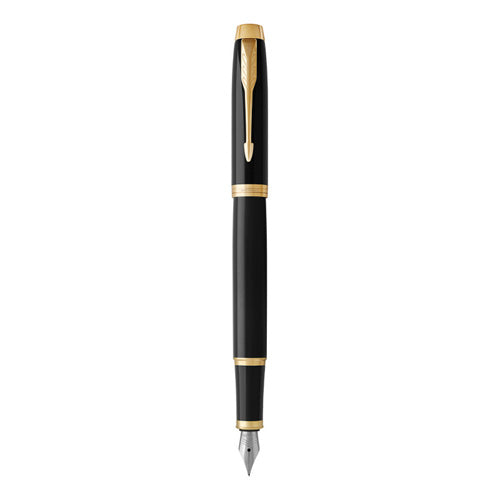 Parker IM Gold Trim Fountain Pen (Black)