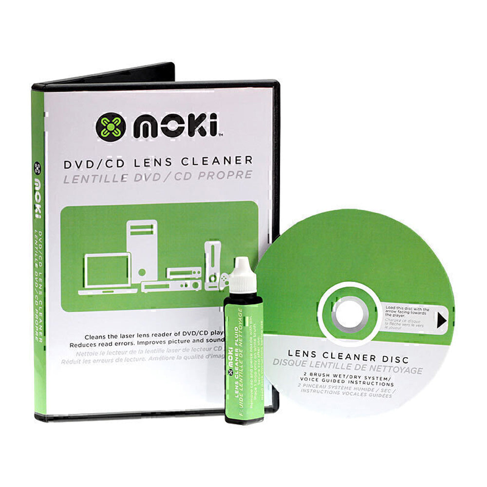 Limpiador de lentes de DVD/CD Moki
