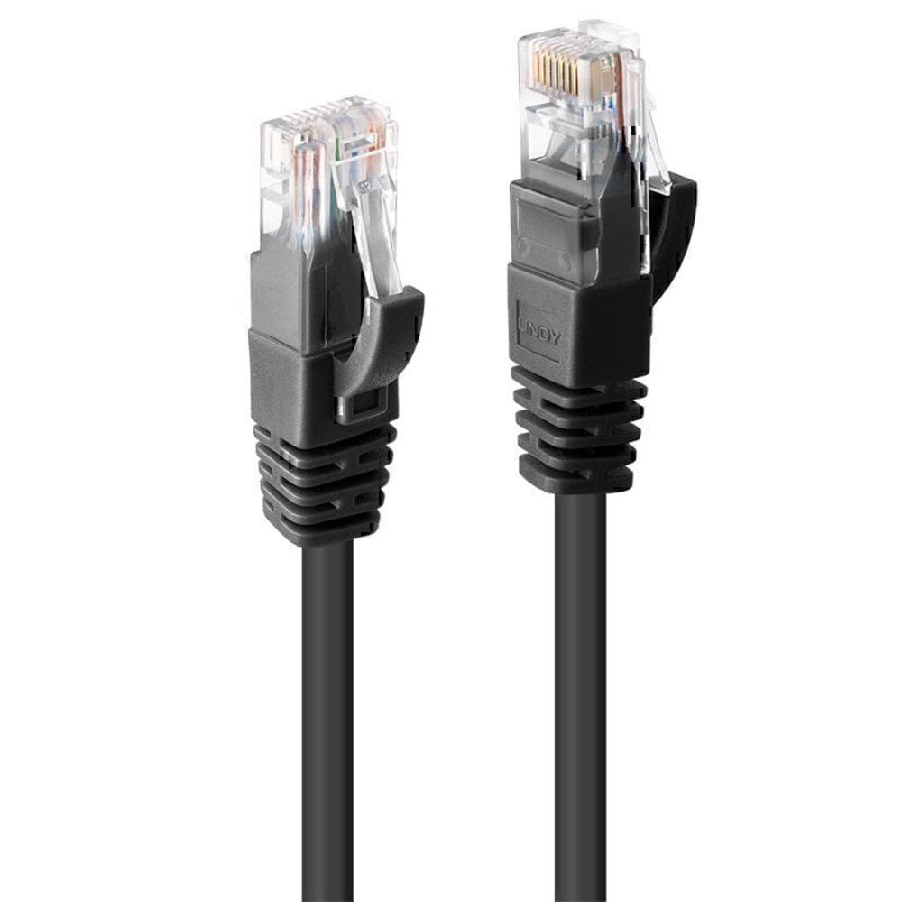 Lindy CAT6 U/UTP Gigabit Network Cable 2m (Black)