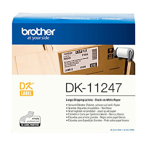 Brother White Shipping Label
