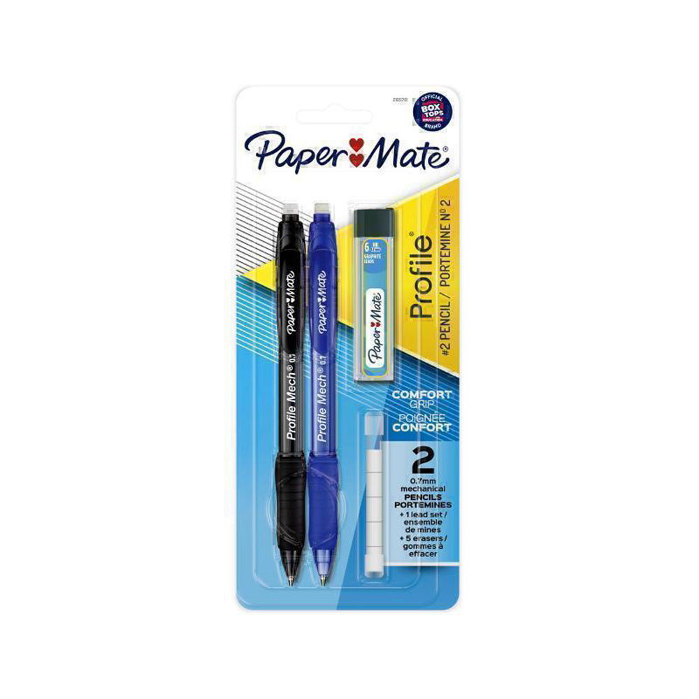 Paper Mate Profile Black/Blue Pencil Twin Pack (Box of 6)
