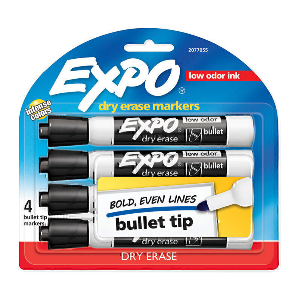 Expo Black Whiteboard Bullet Marker (Box of 6)