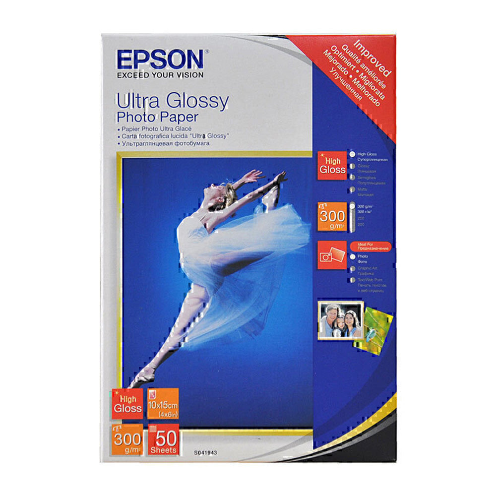 Epson Ultra Glossy Photo Paper 50pc (4x6in)