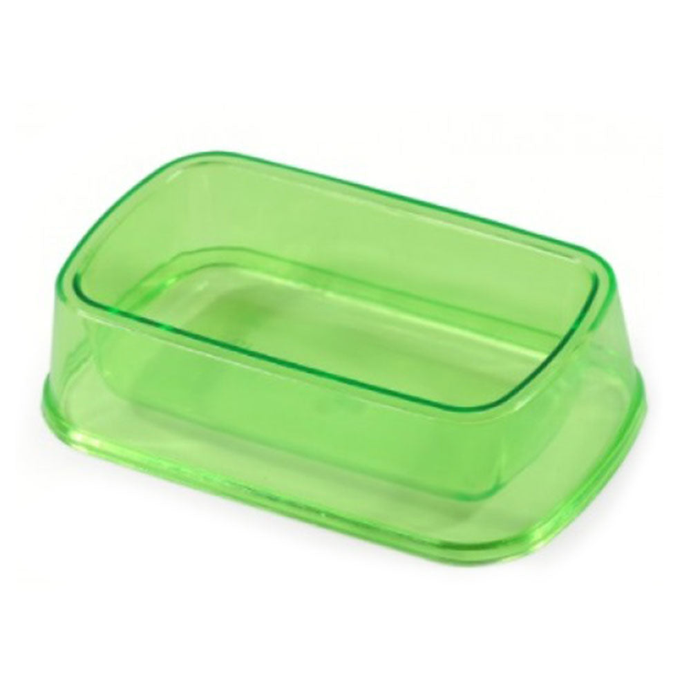 Plastic Rectangular Small Animal Food/Water Bowl