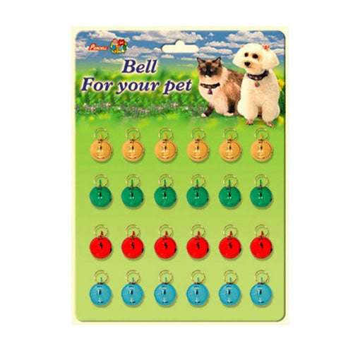 Percell Card Cat Round Bells 24pcs