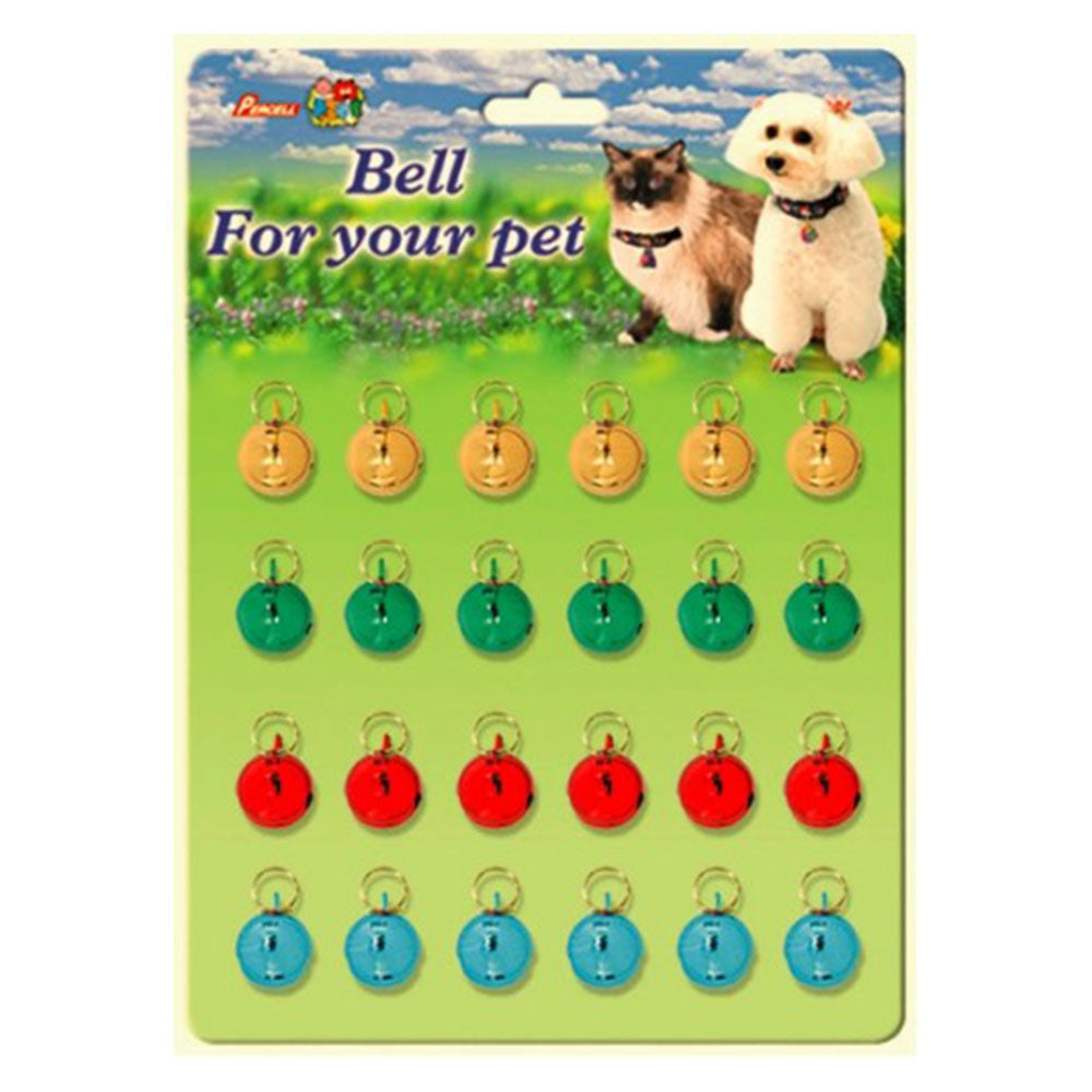 Percell Card Cat Round Bells 24pcs