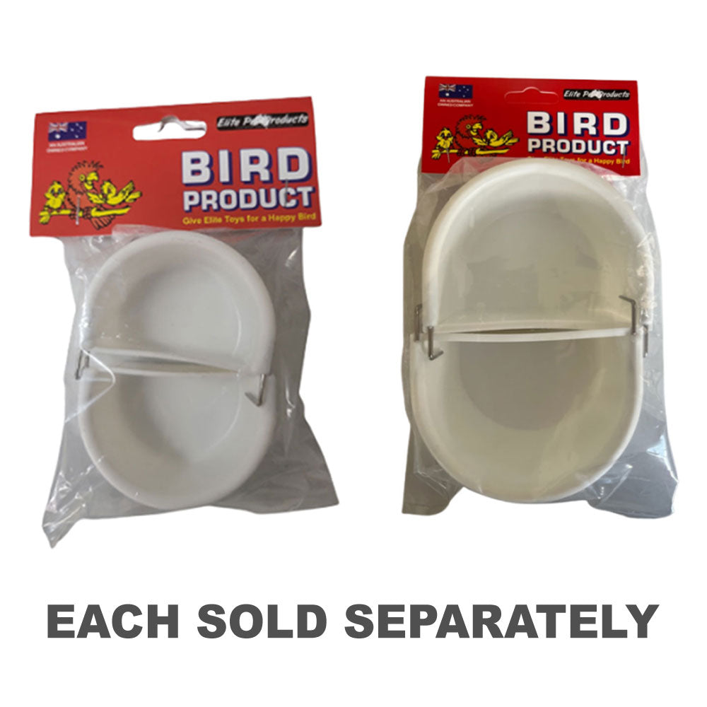 Elite Pet Plastic Bird Feeder 2pk