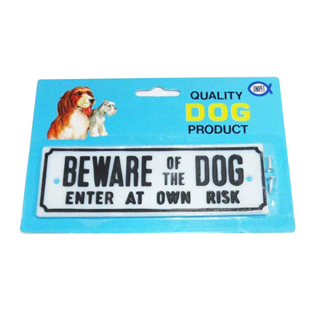 Unipet Beware of Dog Gate Sign (Small)