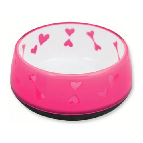 Pawise Lifestyle Dog Love Bowl (Pink)