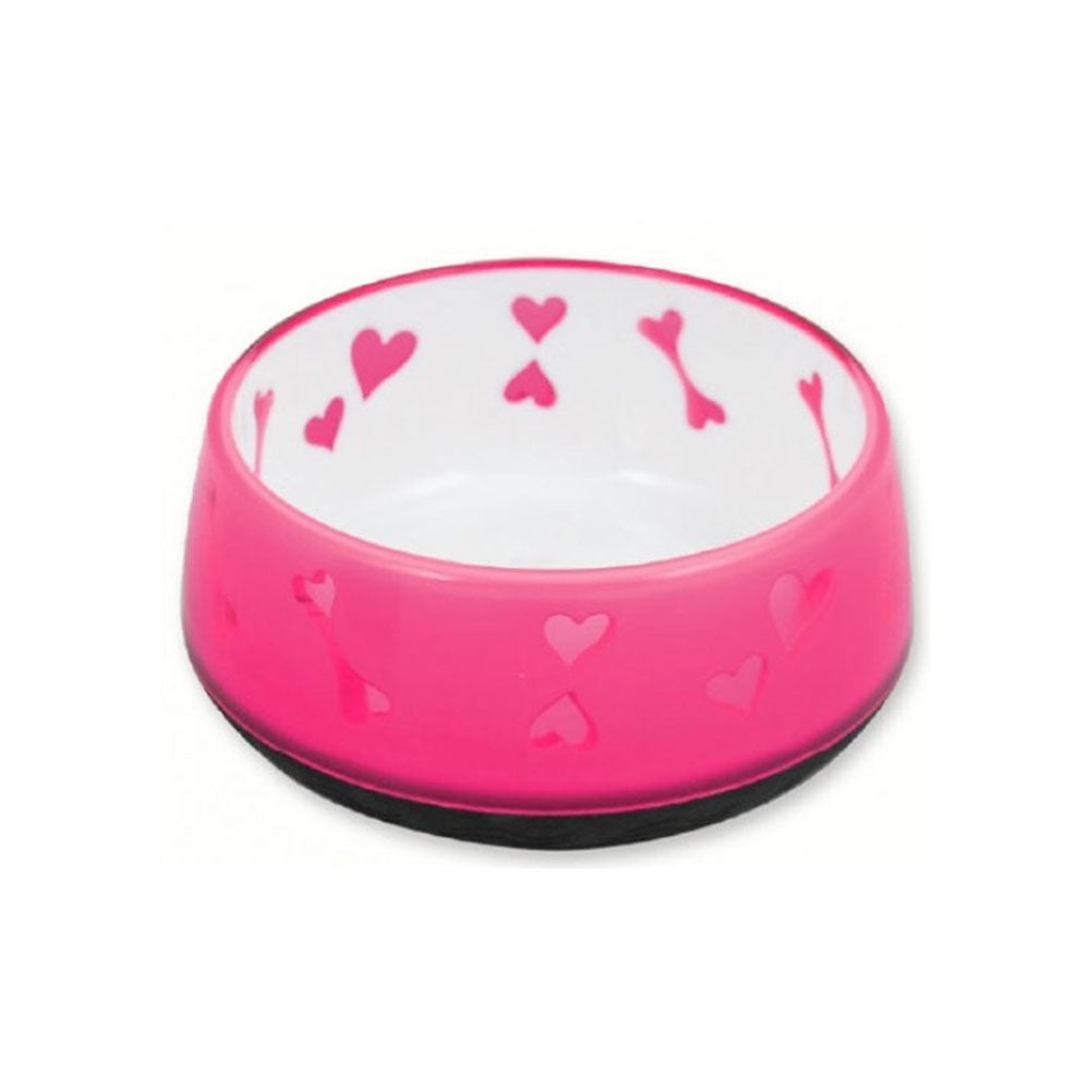 Pawise Lifestyle Dog Love Bowl (Pink)
