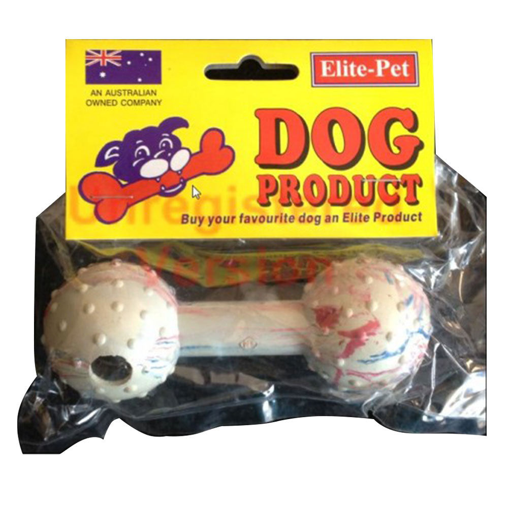 Elite Pet Rubber Dumbell with Bell 11cm