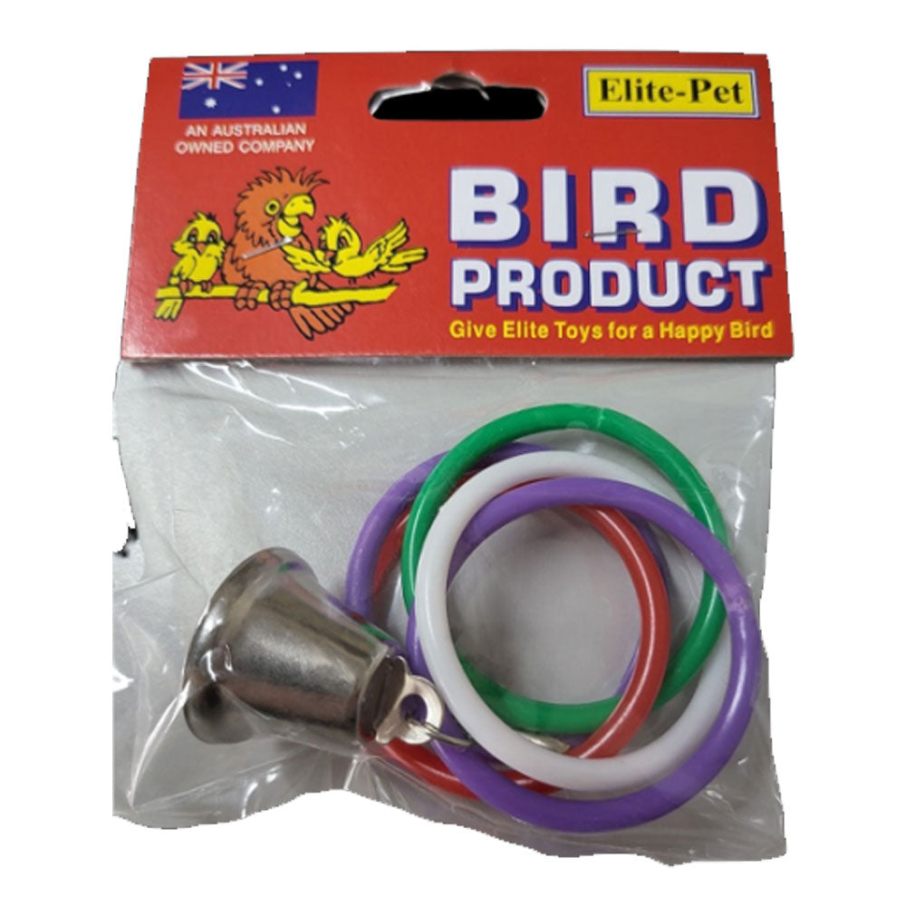 Elite-Pet Hanging Olympic Rings with Bell Bird Toy