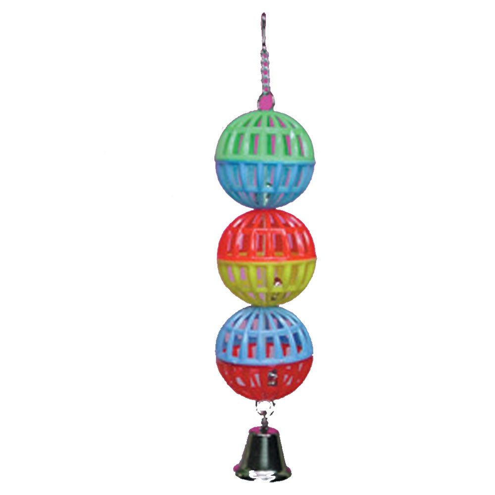 Elite Pet Hanging Lattice Balls with Bell Bird Toy