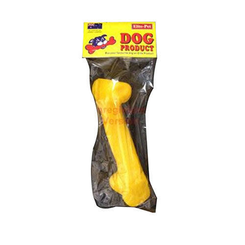Elite Pet Squeaky Bone Dog Toy