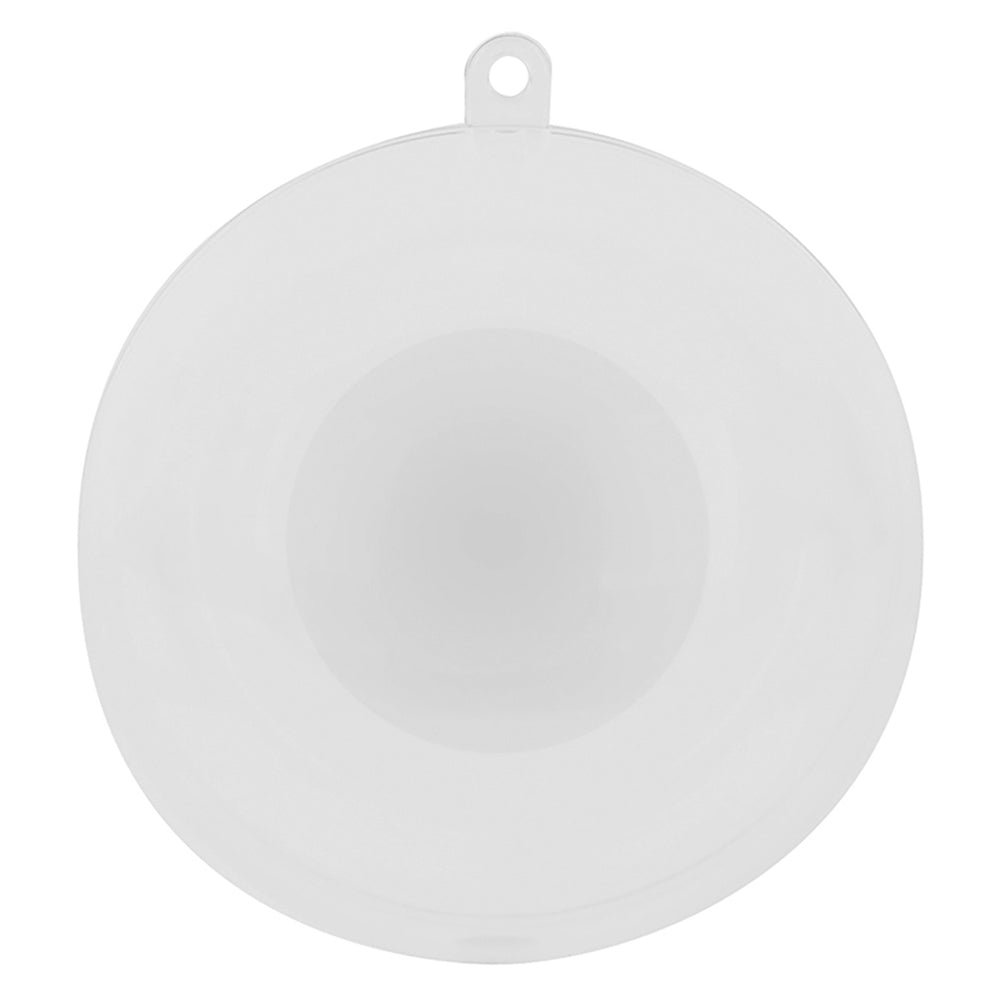 Plastic Ball with Cut Out Opening 80mm 10pcs