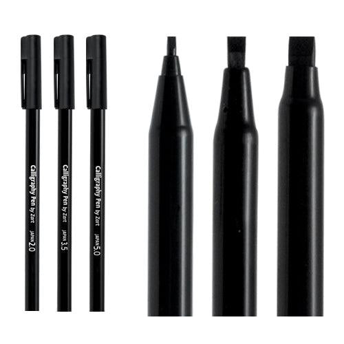 Calligraphy Pen Sizes 3pcs (Black)