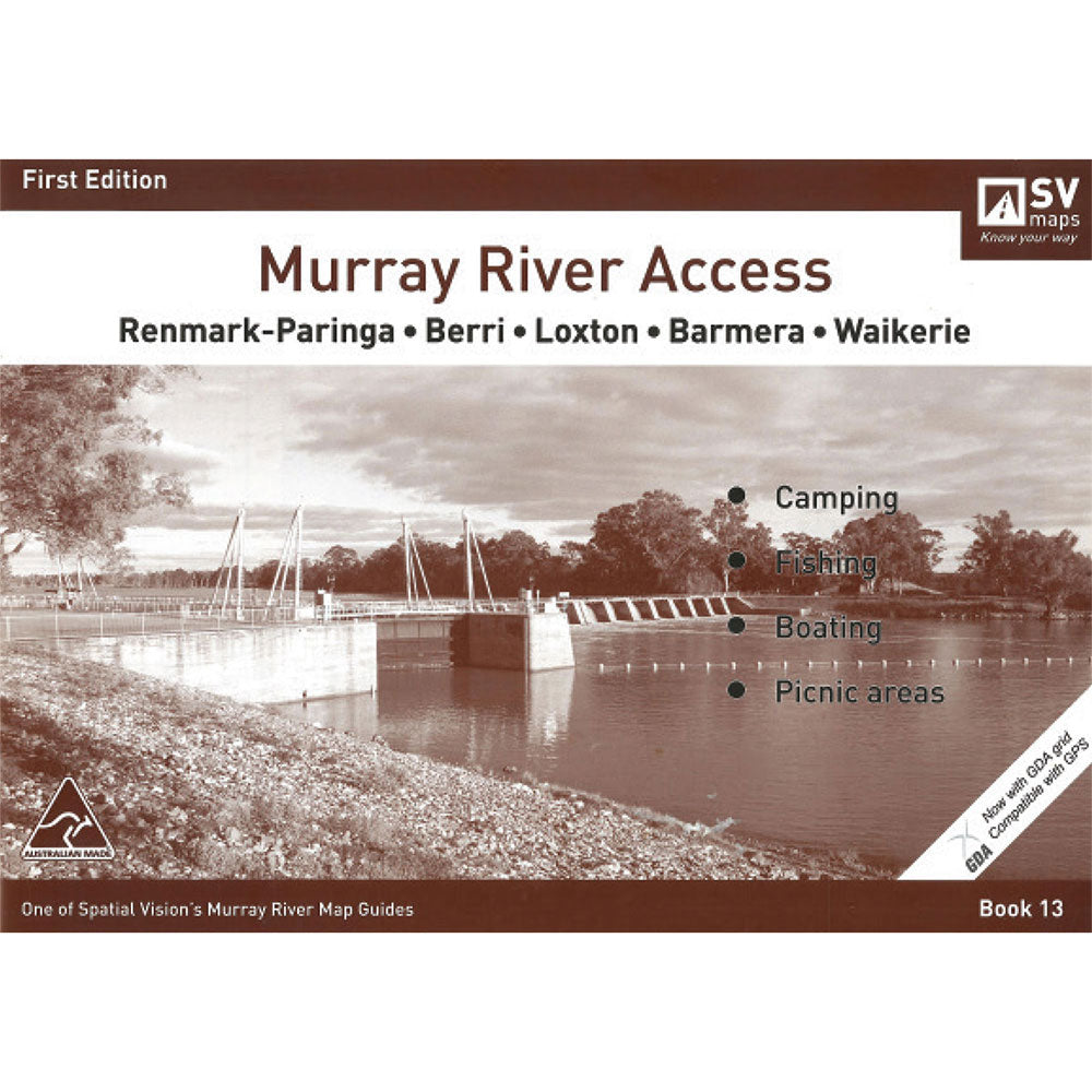 Murray River Access #13 Renmark-Paringa to Waikerie Map